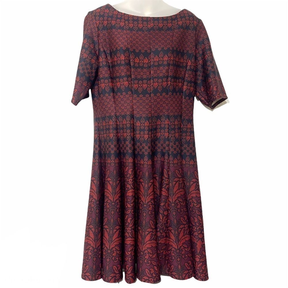Julian Taylor fit and flare dress ponte 16 EUC